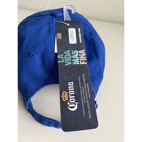 Corona Extra Hat Cap Blue Embroidered Adjustable Strapback Beer Mexico Men's NEW - Picture 5 of 9
